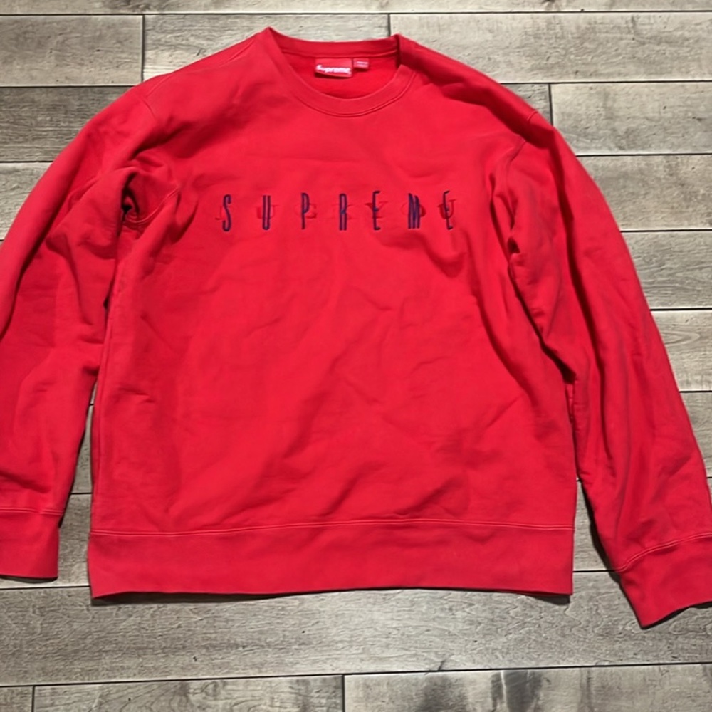 Supreme F You Red Crewneck